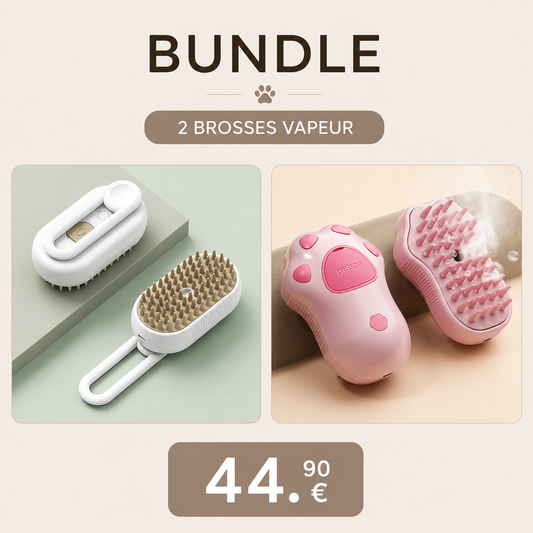 Bundle Mix — Brosse Classique & Patte de Chat Rose PAWLY