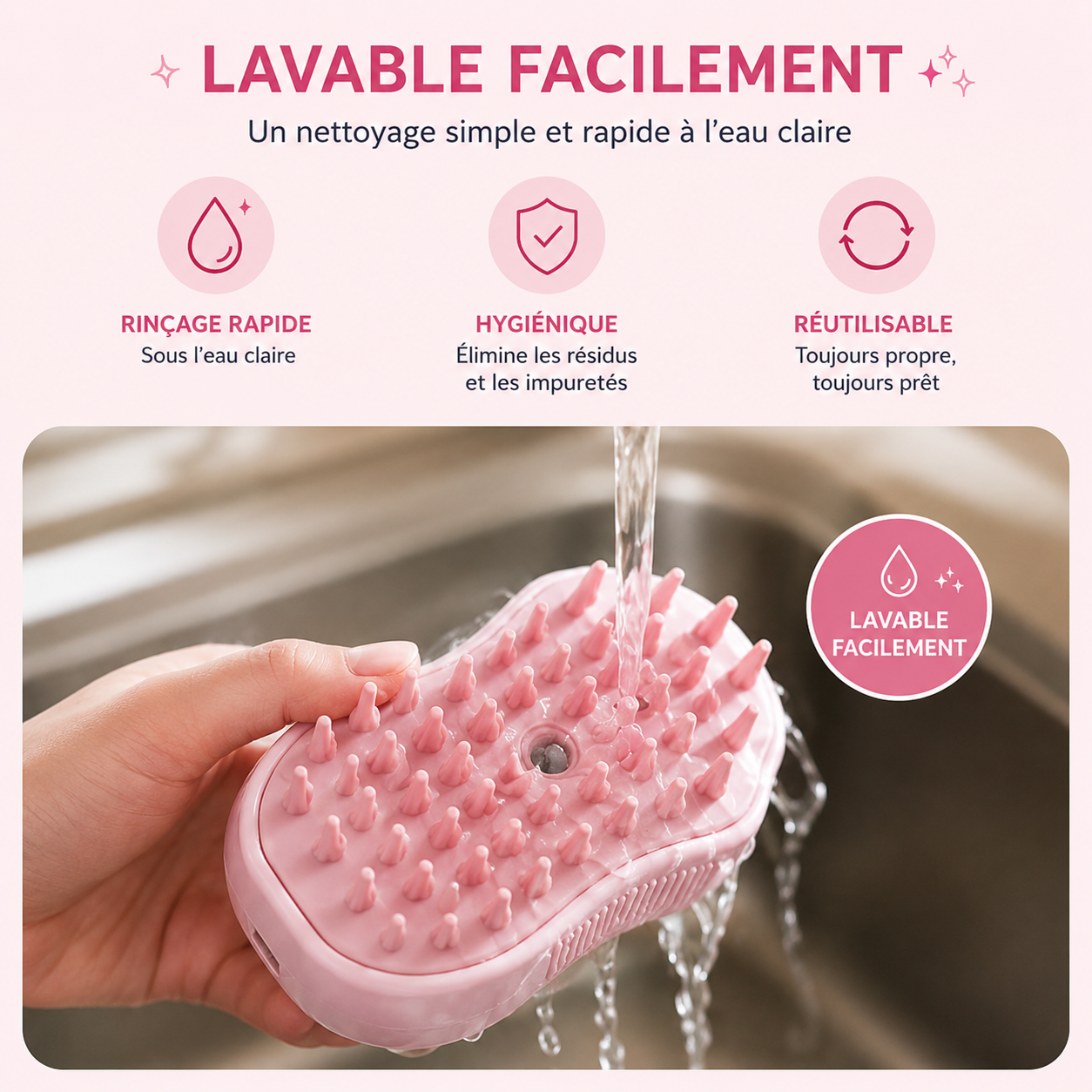Brosse Patte de Chat : Brosse Vapeur Patte de Chat pour Chien et Chat — PAWLY