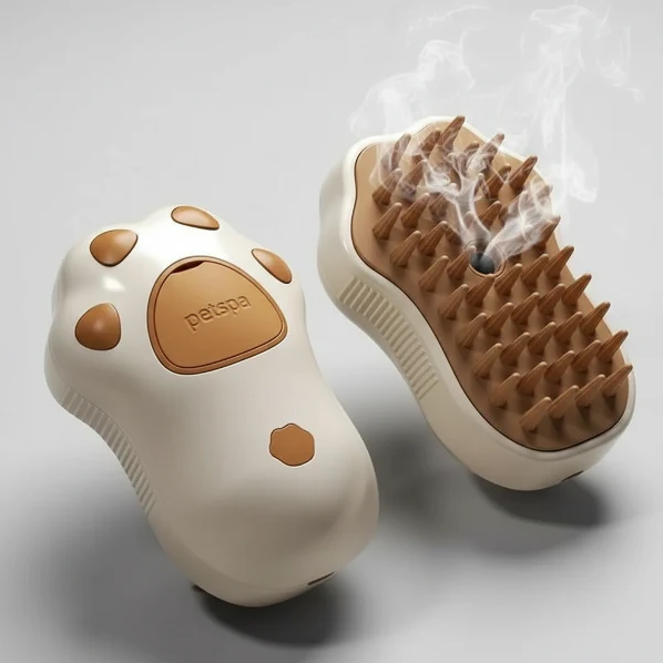 Brosse Patte de Chat : Brosse Vapeur Patte de Chat pour Chien et Chat — PAWLY